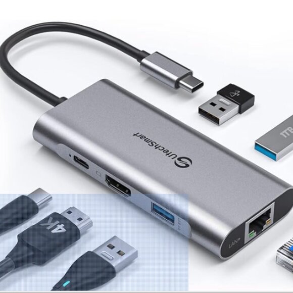 2 ACER 27 inch monitors with UtechSmart USB C Hub, USB C Ethernet Multiport - Picture 3 of 3